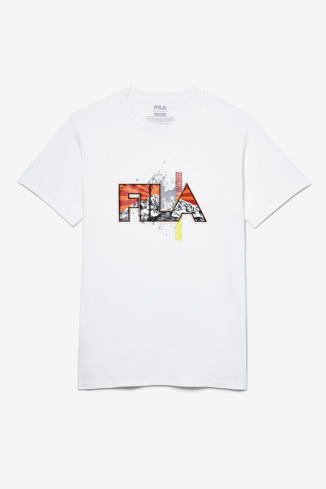 Fila Stitch Mt. T-Shirt White - Mens - 25349QLXG